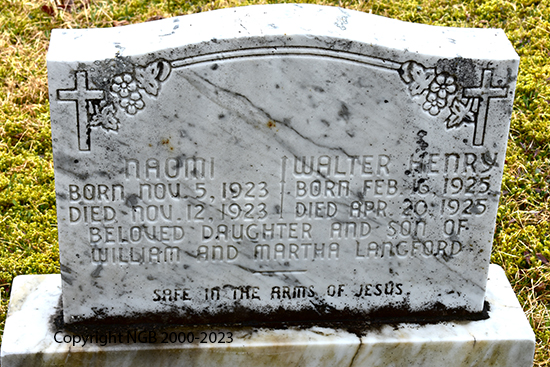 Walter Henry & Naomi Langford