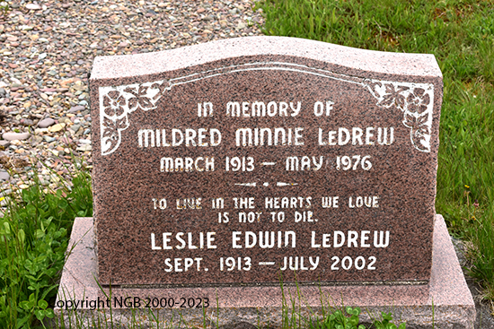 Leslie Edwin & Mildred MInnie LeDrew