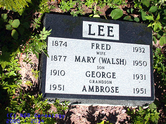 Fred, Mary, George & Ambrose Lee