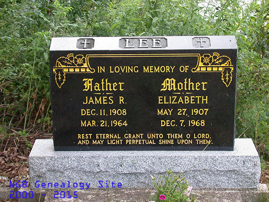 James R. & Elizabeth Lee