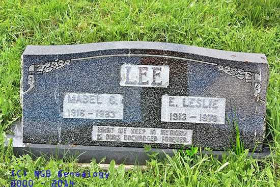 Mabel & E. Leslie Lee