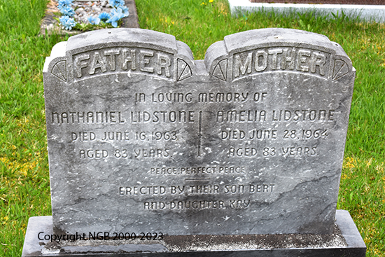 Nathaniel & Amelia Lidstone