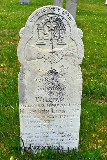 William & Mary Ann Lidstone