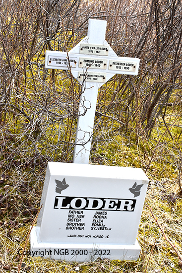 James, Elizabeth Jane, Edmund, Sylvester & Rhoda Loder