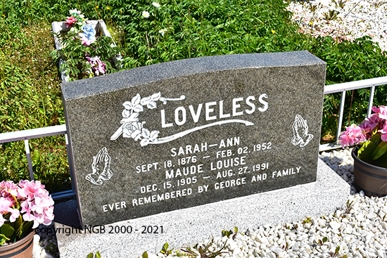 Sarah Ann & Maude Louise Loveless