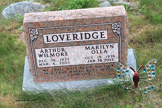Arthur Wilmore & Marilyn Olla Loveridge
