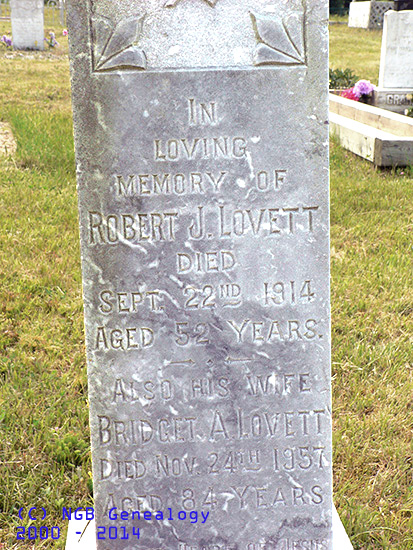 Robert J. & Bridget A. Lovett