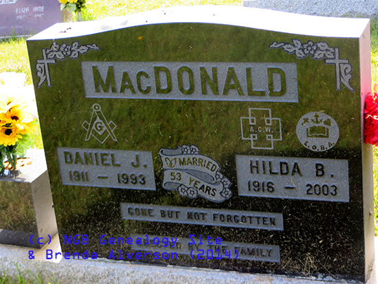 Daniel J. & Hilda B. MacDonald