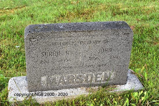 John & Sarah R. Marsden