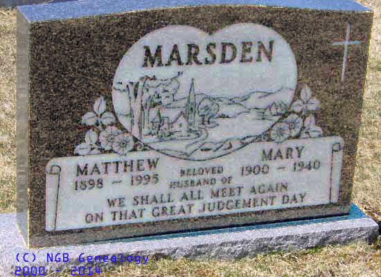 Matthew and Mary Marsden