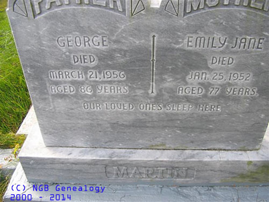 George & Emily Jane Martin