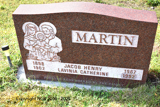 Jacob Henry & Lavinia Catherine Martin