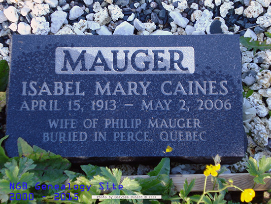 Isabel Mary Caines  Mauger