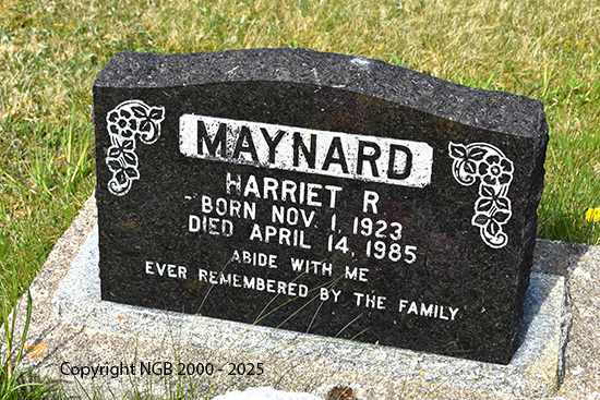 Harriet R. Maynard