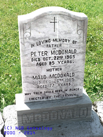 Peter and Maud McDonald