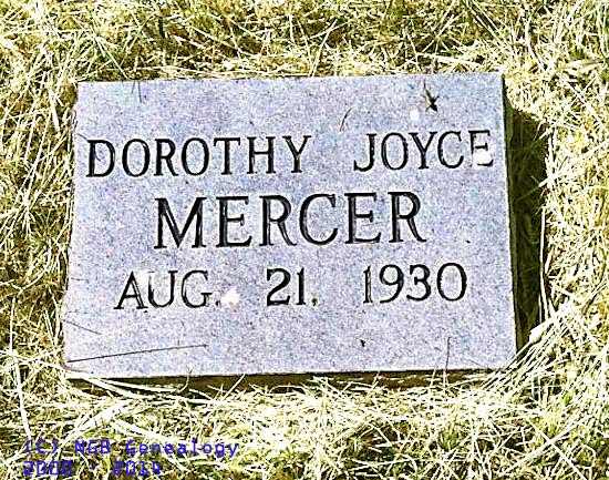 Dorothy Joyce Elaine Mercer