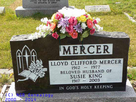 Lloyd Clifford and Susie (King) Mercer