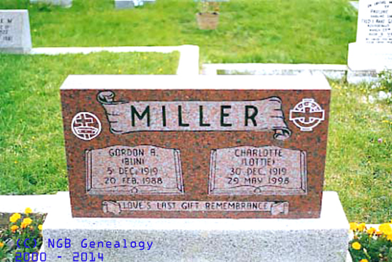  Gordon & Charlotte MILLER