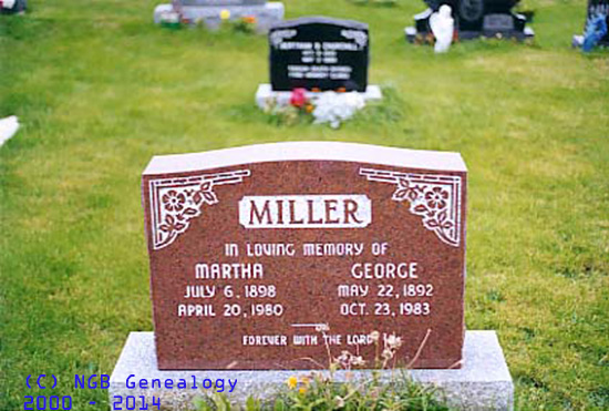  Martha & George MILLER
