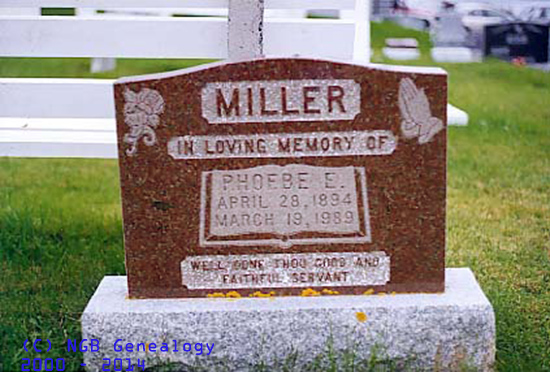  Phebe E. MILLER