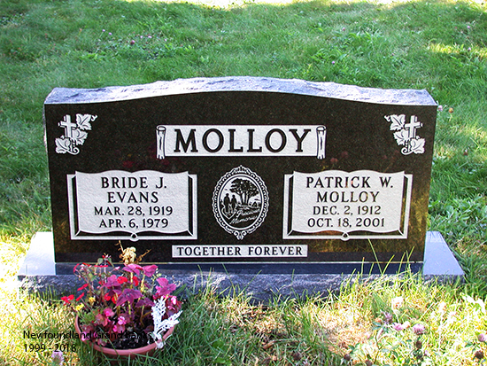 Bride J & Patrick w. Molloy