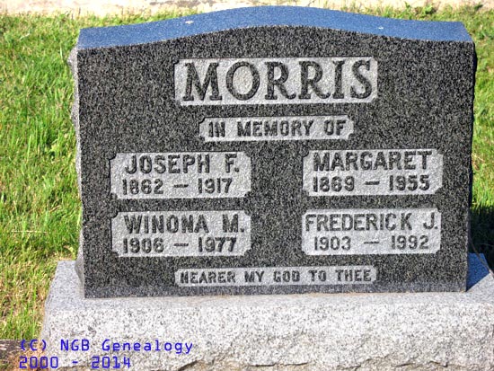 Joseph, Winona, Margaret, and Fredserick Morris
