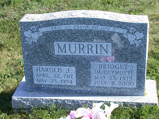 Harold J & Bridget Murrin