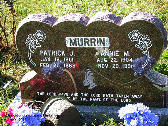 Patrick J & Annie M. Murrin