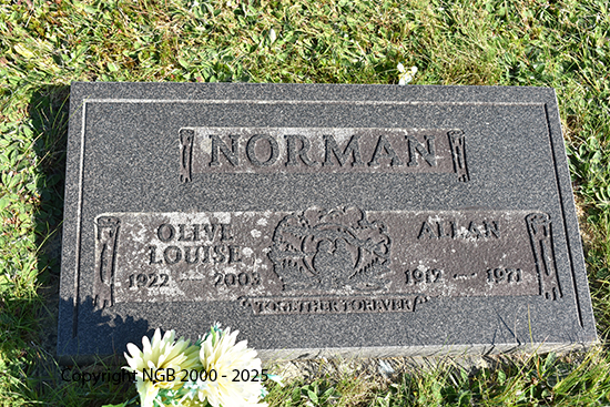 Allan & Olive Louise Norman 