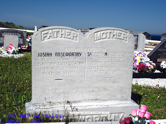 Josiahg & Susannah Noseworthy