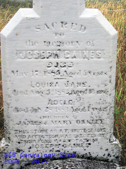 Joseph, Louisa & Adele Caines