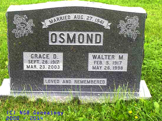 Grace and Walter Osmond