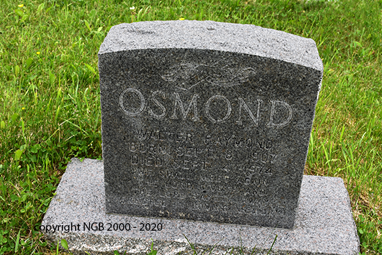 Walter Raymond Osmond