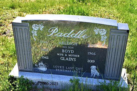 Arleigh, Boyd & Gladys Paddle