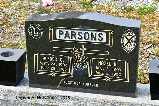 Alfred O. & Hazel W. Parsons