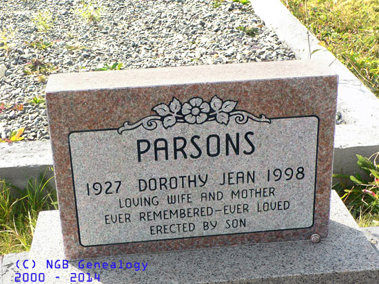 Dorothy Jean Parsons