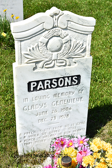 Gladys Genevieve Parspons