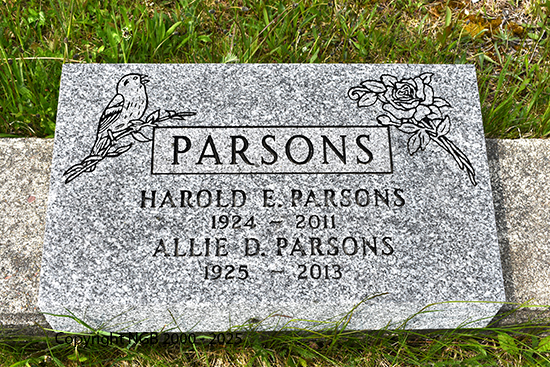 Harold 
		  f. & Allie Parsons
