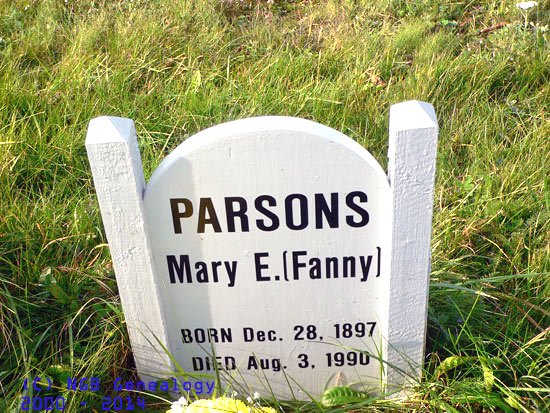 Mary E. (Fanny) Parsons