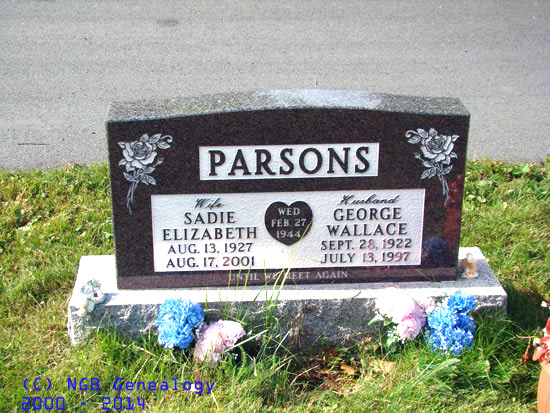Sadie Elizabeth and George Wallace Parsons