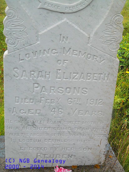 Sarah Elizabeth Parsons