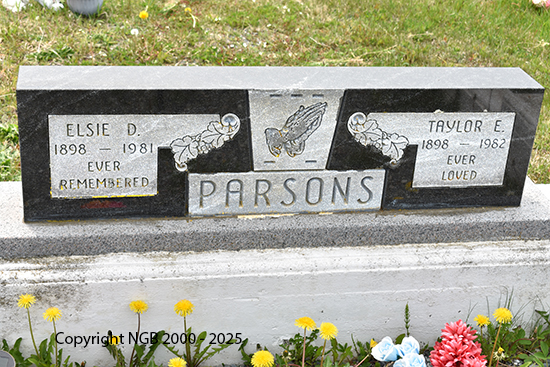 Taylor E. & Elsie D. Parsons