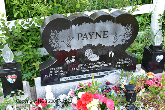 John J., Josephine & Jaxun L. Alberworth Payne
