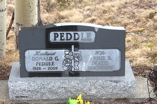 Donald G. & Annie E. Peddle