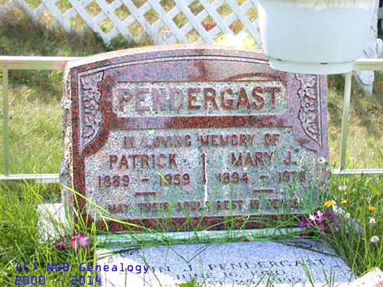 Patrick & Mary J. PENDERGAST