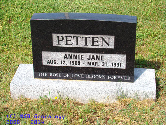 Annie Jane Petten