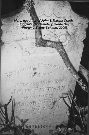 Mary Pittman Headstone