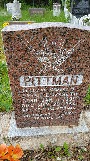 Sarah Elizabeth Pittman