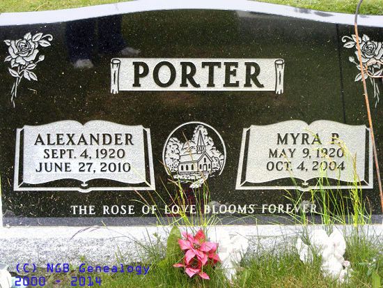 Alexander and Myra P. Porter