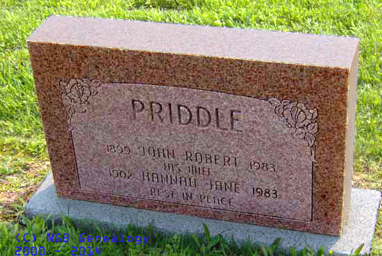 John and Hannah Priddle